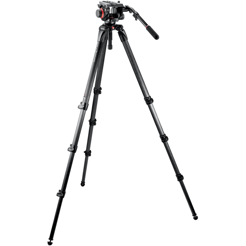 Manfrotto 504HD,536K com Cabeça de inclinação do vídeo e tabuleiro de nivelamento