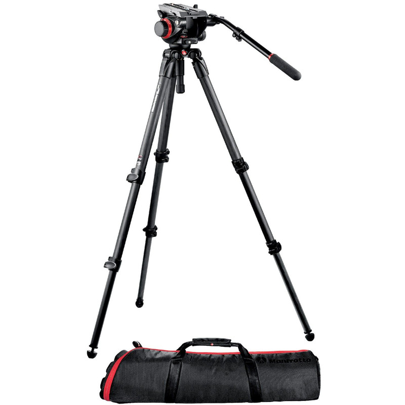 Manfrotto 504HD,535K com Cabeça de inclinação do vídeo e tabuleiro de nivelamento