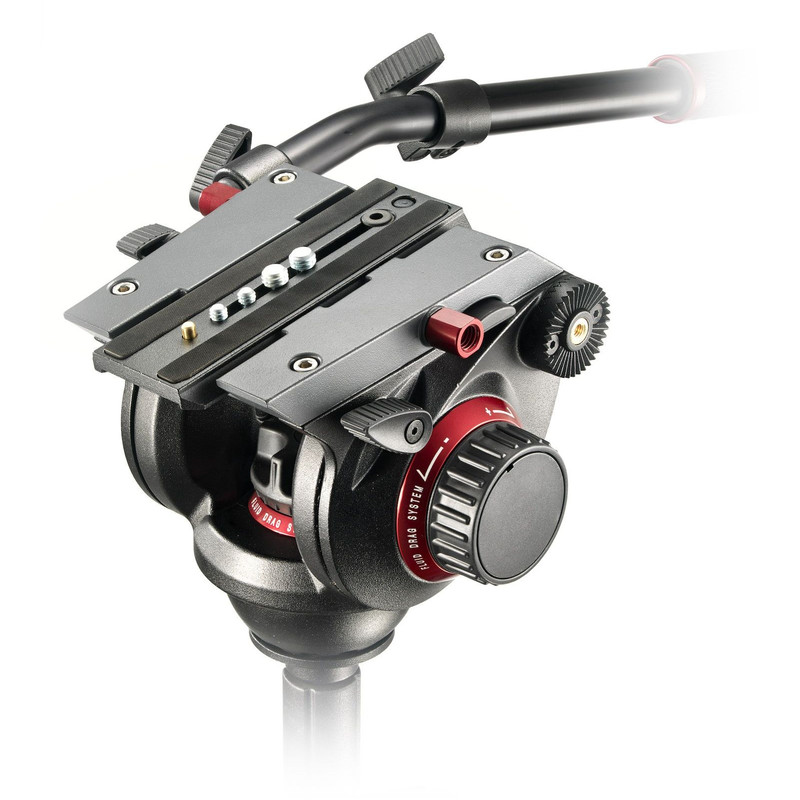 Manfrotto 504HD,535K com Cabeça de inclinação do vídeo e tabuleiro de nivelamento