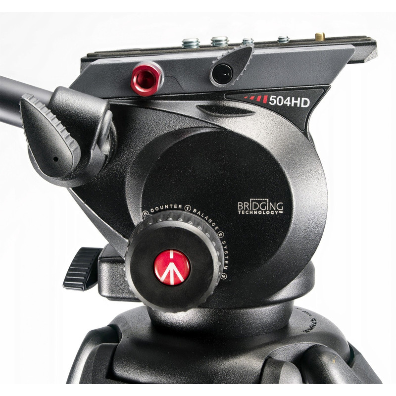 Manfrotto 504HD,535K com Cabeça de inclinação do vídeo e tabuleiro de nivelamento