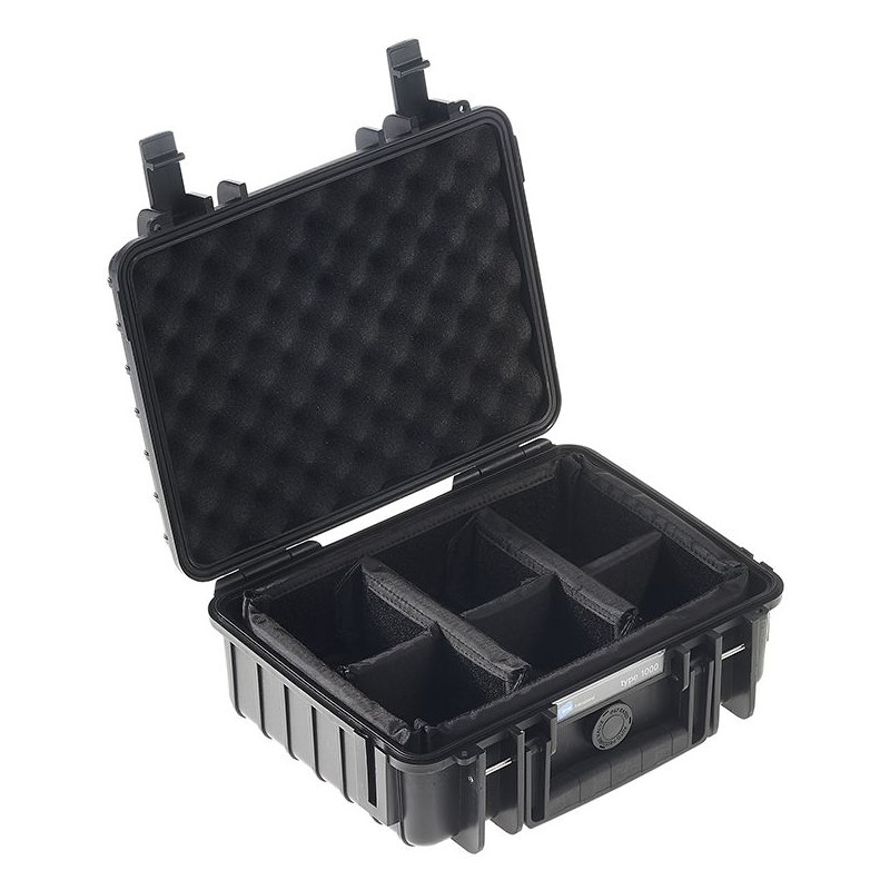 B+W Type 1000 preto/compartimentos