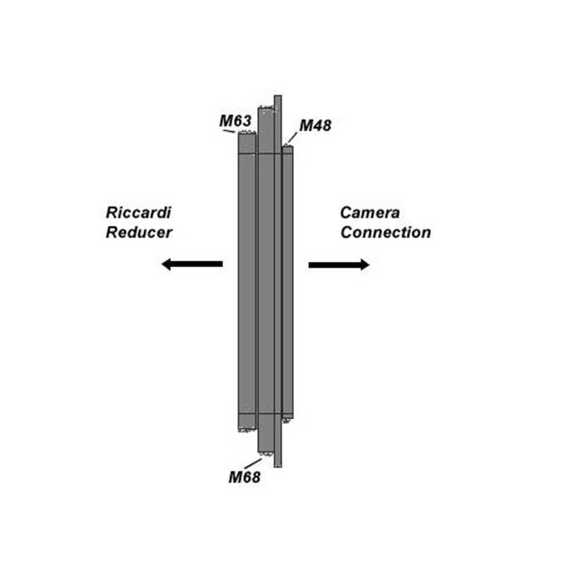 TS Optics Adapter Adaptadores de M68 e M63 para M48 - Adaptador de ligação Riccardi