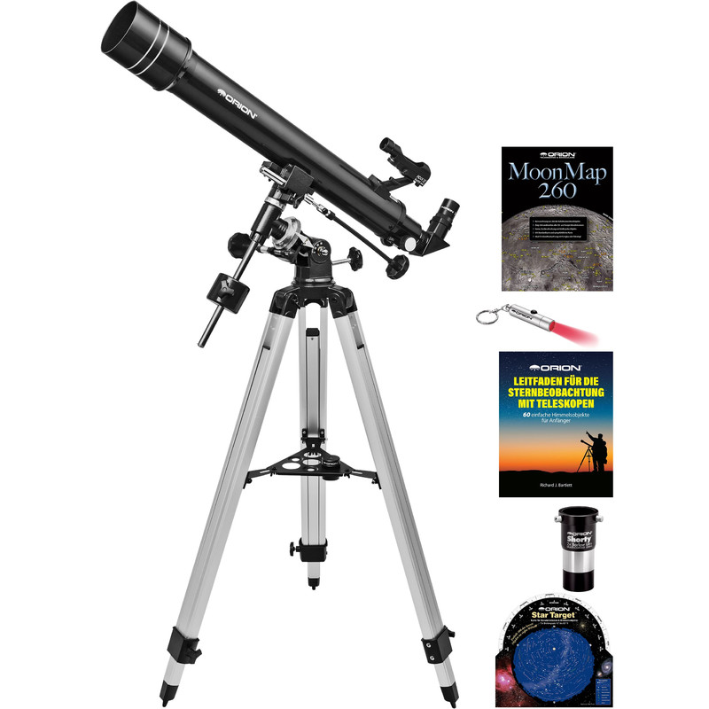 Orion Telescópio AC 70/700 EQ-1 Observer II Set
