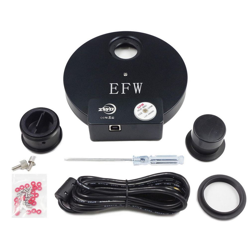 ZWO Roda de filtros  motorizada EFW 7x36mm não montado