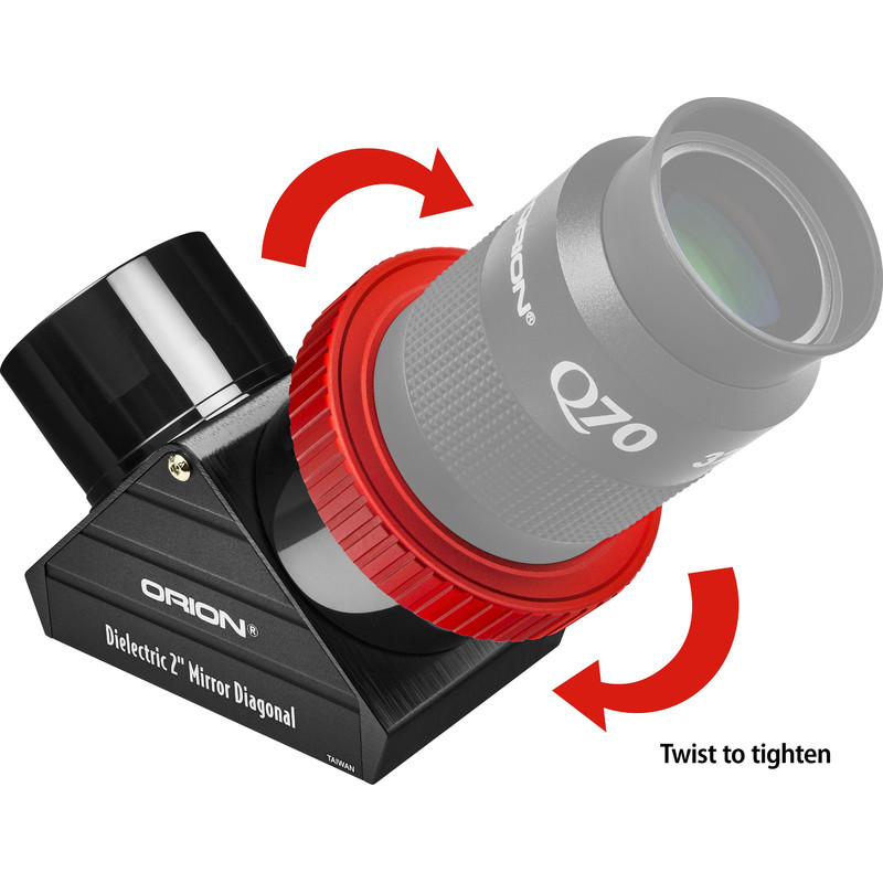 Orion Espelho diagonal de 2" Twist-Tight