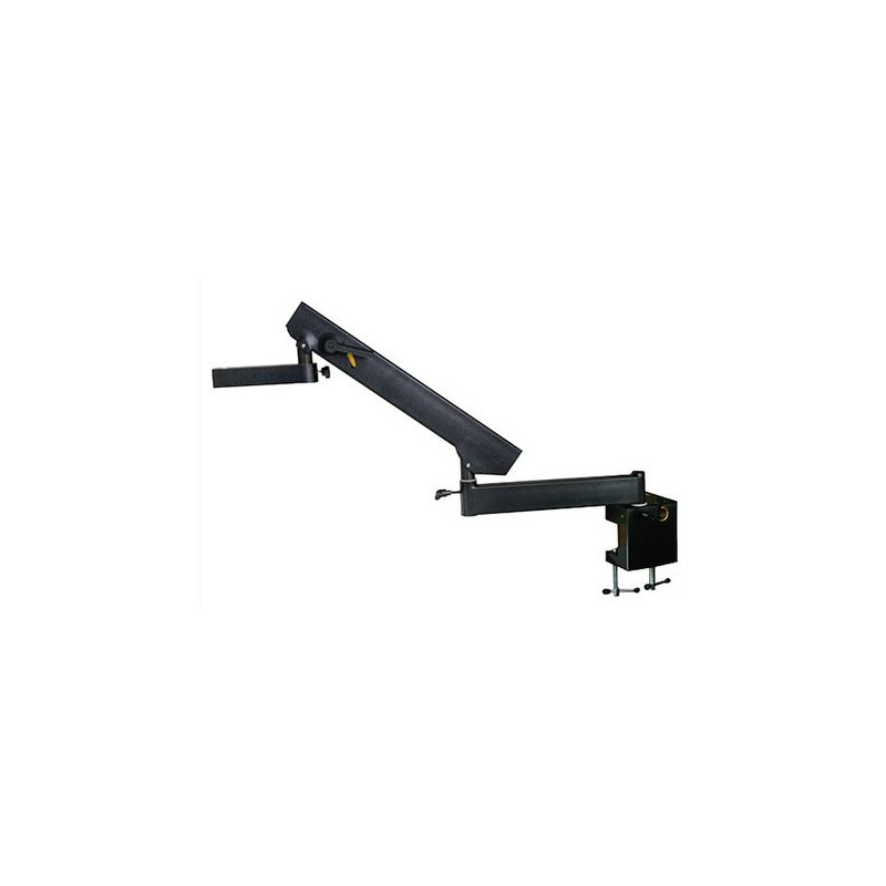 Euromex Braço articulado metálico Tripé universal, pinça de mesa, preto sem Suporte da cabeça, NZ.9025 (Nexius)