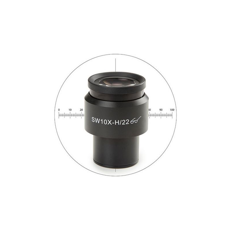 Euromex 10x/22 mm, micrómetro, mira, Ø 30 mm, DX.6210-CM (Delphi-X)