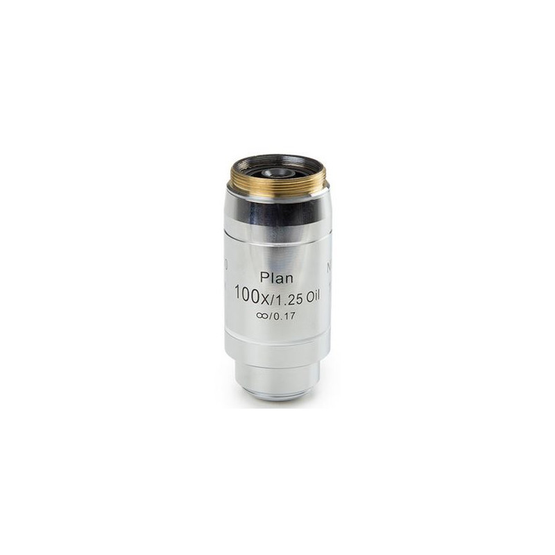 Euromex Objetivo 100x/1.25, plano, EIS, infinito, óleo, mola, u.i. 0.2 mm, 60 mm, DX.7200 (Delphi-X)