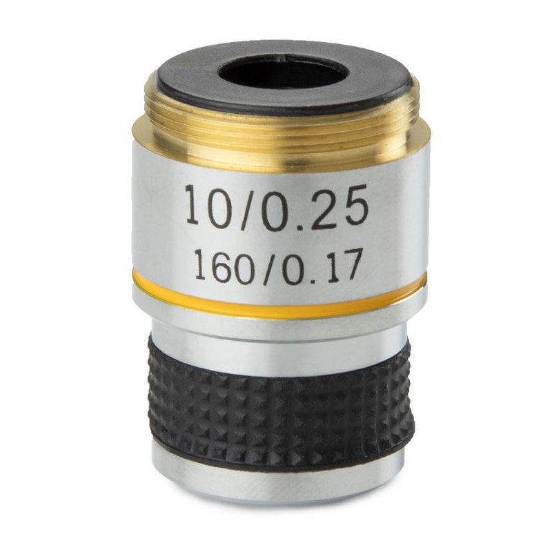 Euromex objetivo 10x/0.25 acro., Parafocal 35 mm, MB.7010 (MicroBlue)