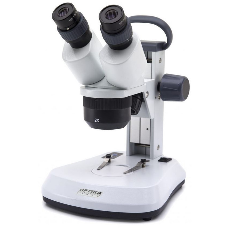 Optika Microscópio stéreo SFX-91, bino, 10x, 20x, 40x, Cremalheira, cabeça rotátil