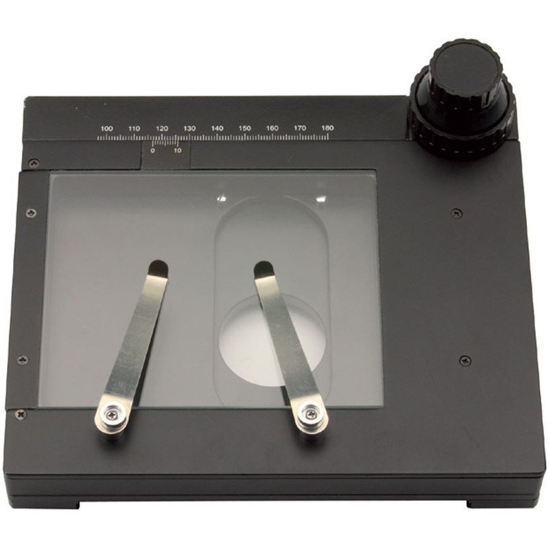 Optika Estante de amostra móvel, botão coaxial (SZM-LED), ST-110.1