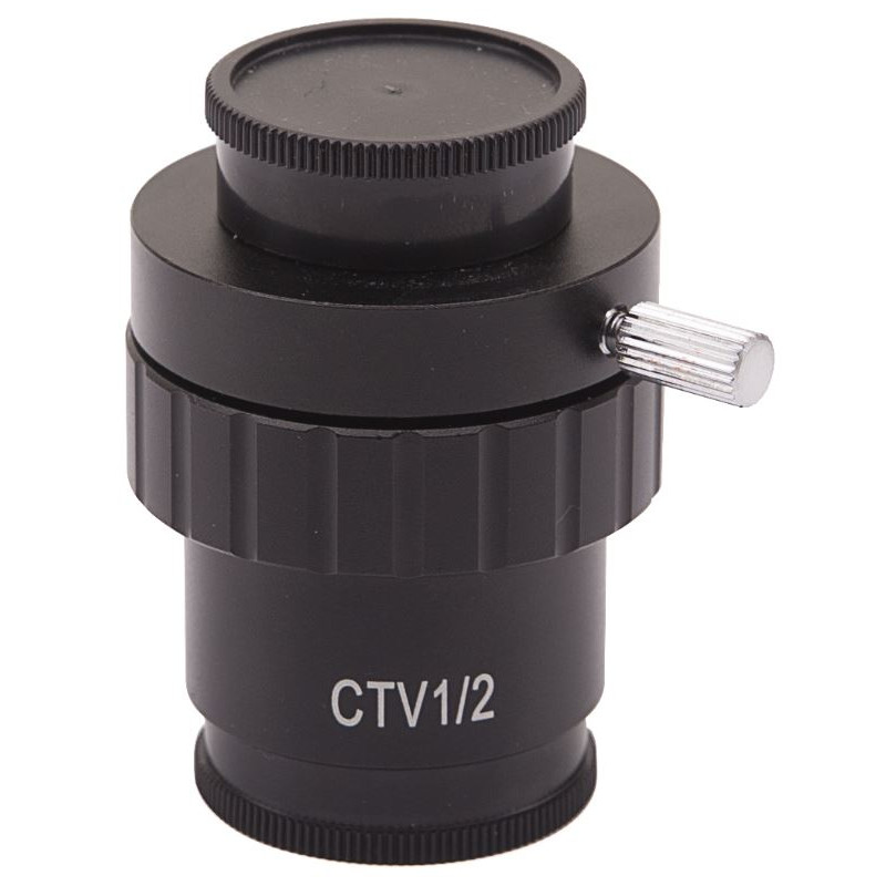 Optika Adaptador de câmera C-mount adapter ST-419, for 1/2" sensor, 0,5x, focusable (LAB 30)