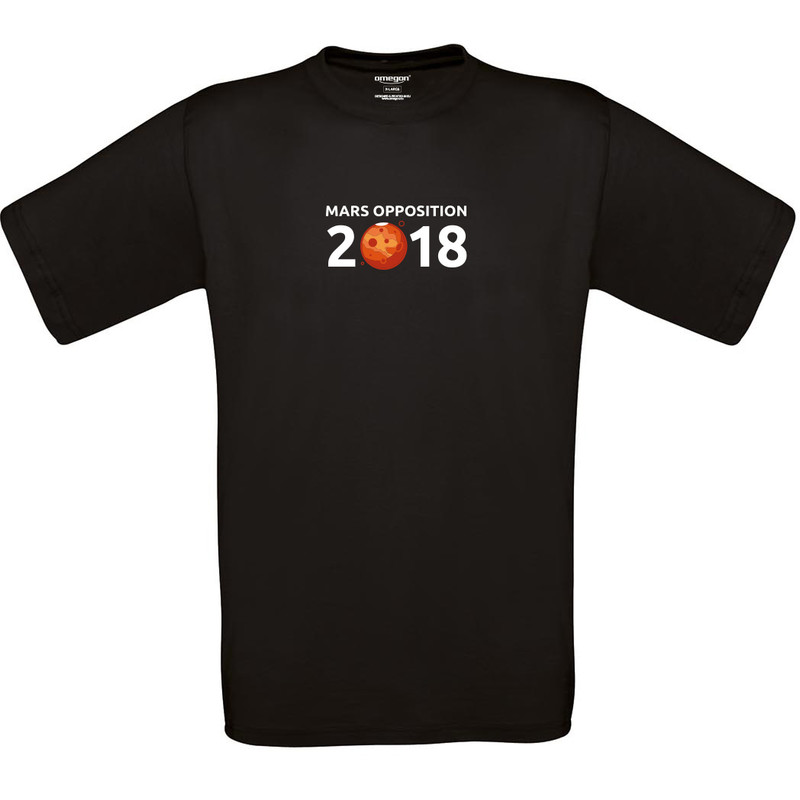 T-Shirt Mars Opposition 2018 - Tamanho L preto