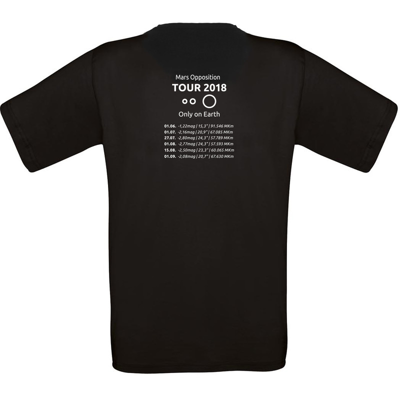 T-Shirt Mars Opposition 2018 - Tamanho XL preto
