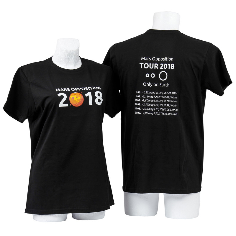 T-Shirt Mars Opposition 2018 - Tamanho XL preto