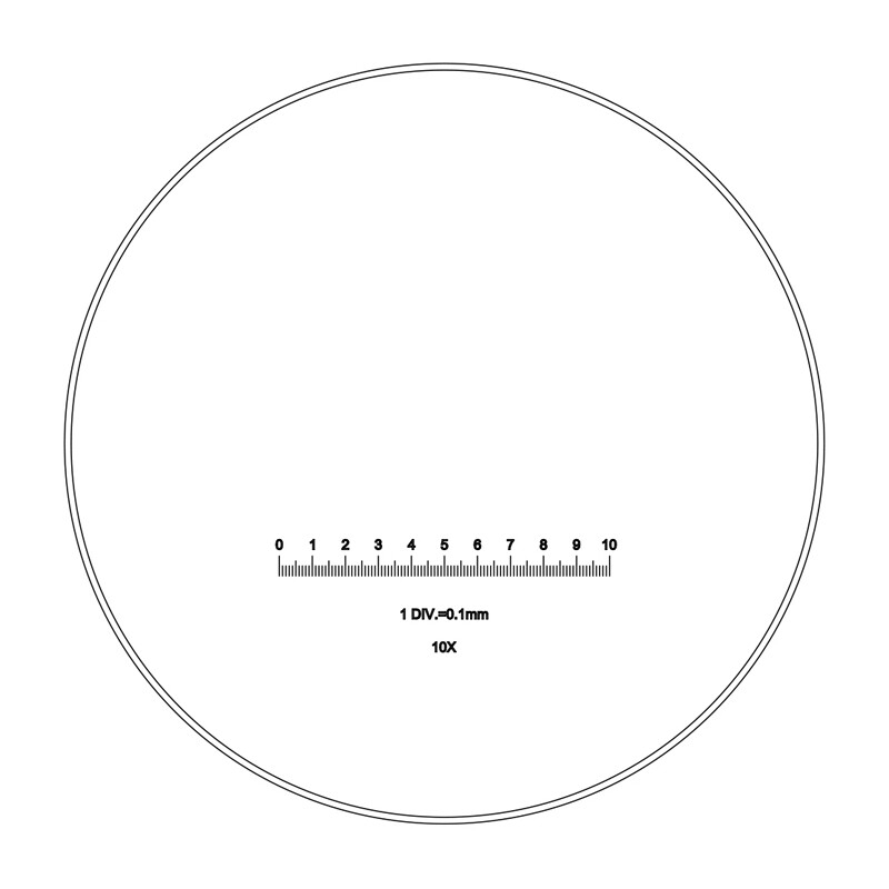 Motic Retículo, 100/10 mm, Ø 23 mm (SMZ-140)