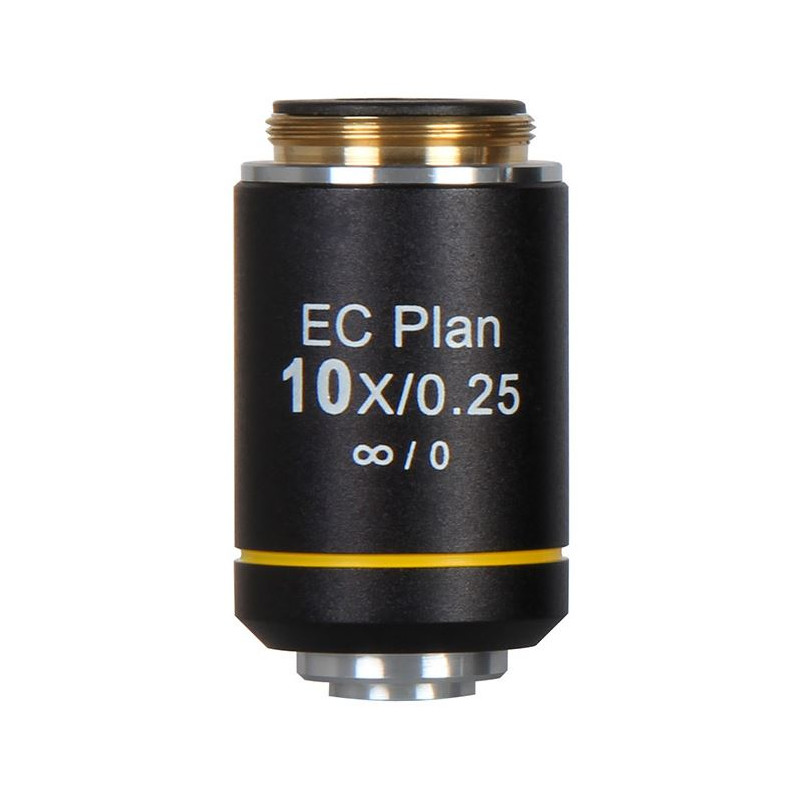 Motic Objetivo EC PL, CCIS, plano, achro, NGC, 10x/0.25 d.l. 4.45mm (BA-310 Elite)