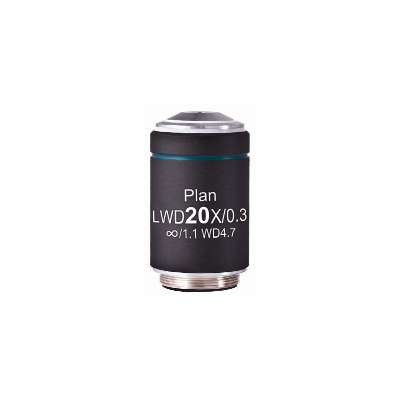 Motic objetivo LWD PL, CCIS, plano, Acromático, 20x/0.3, u.i. 4.7mm (AE2000)
