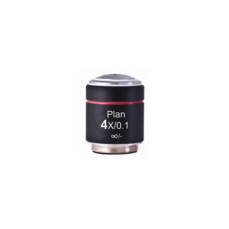 Motic objetivo PL, CCIS, plano, Achromat 4x/0.10 d.l. 12.6mm (AE2000)