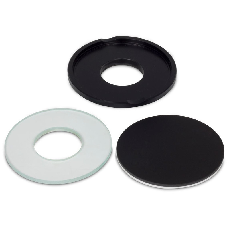 Motic Placa de gema grande, inclui branco/preto e inserção de placa de vidro
