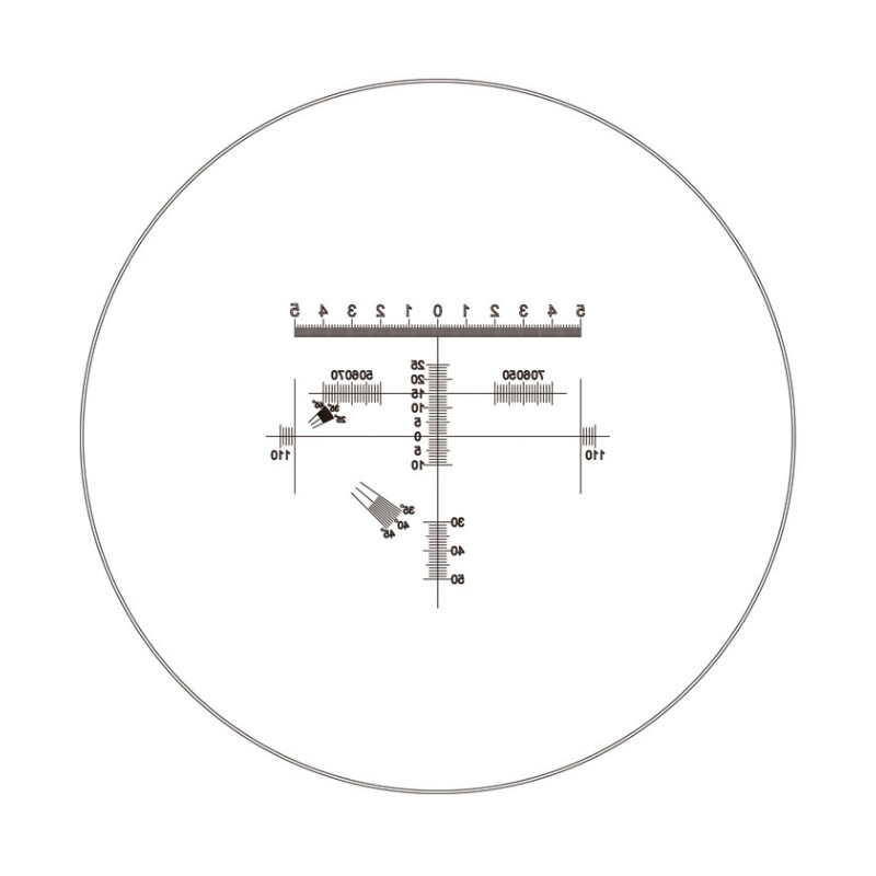 Motic Ocular de micrómetro WF10X/23mm, analisador de proporções diamantadas