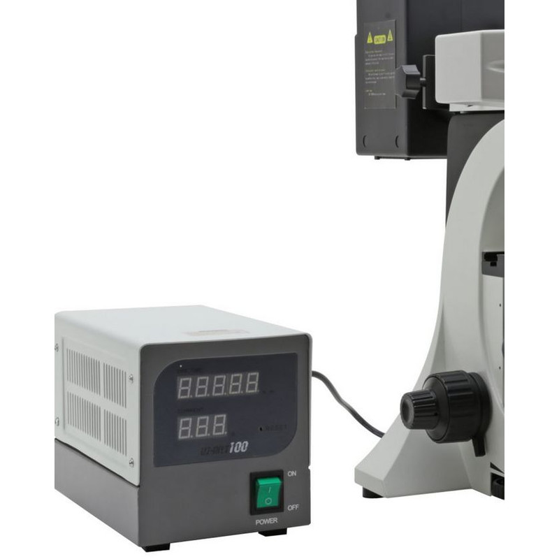 Optika Microscópio Mikroskop B-510FL-UKIV, trino, FL-HBO, B&G Filter, W-PLAN, IOS, 40x-400x, UK, IVD
