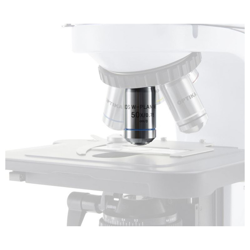 Optika Microscópio B-510LD1, Fluorescência, trino, 1000x, IOS, azul