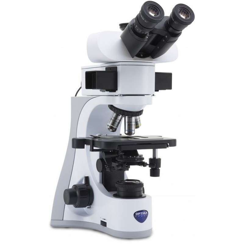 Optika Microscópio B-510LD2, Fluorescência, trino, 1000x, IOS, azul, verde