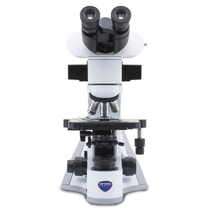 Optika Microscópio B-510LD2, Fluorescência, trino, 1000x, IOS, azul, verde