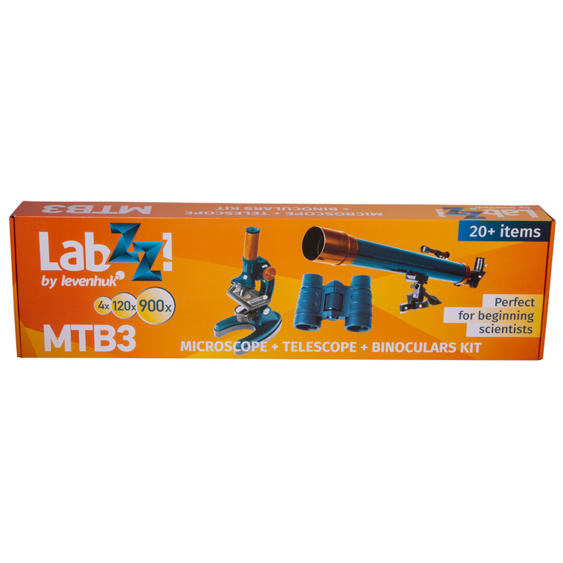 Levenhuk Conjunto de telescópio, microscópio e binóculos LabZZ MTB3