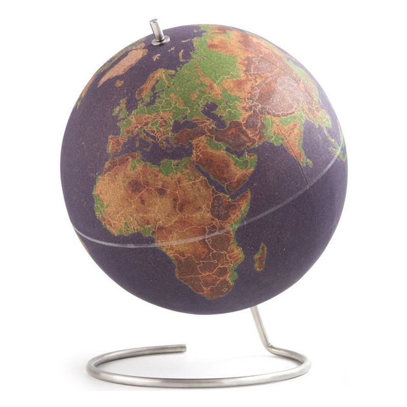 suck UK Globo Coloured cork globe 25cm for pinning