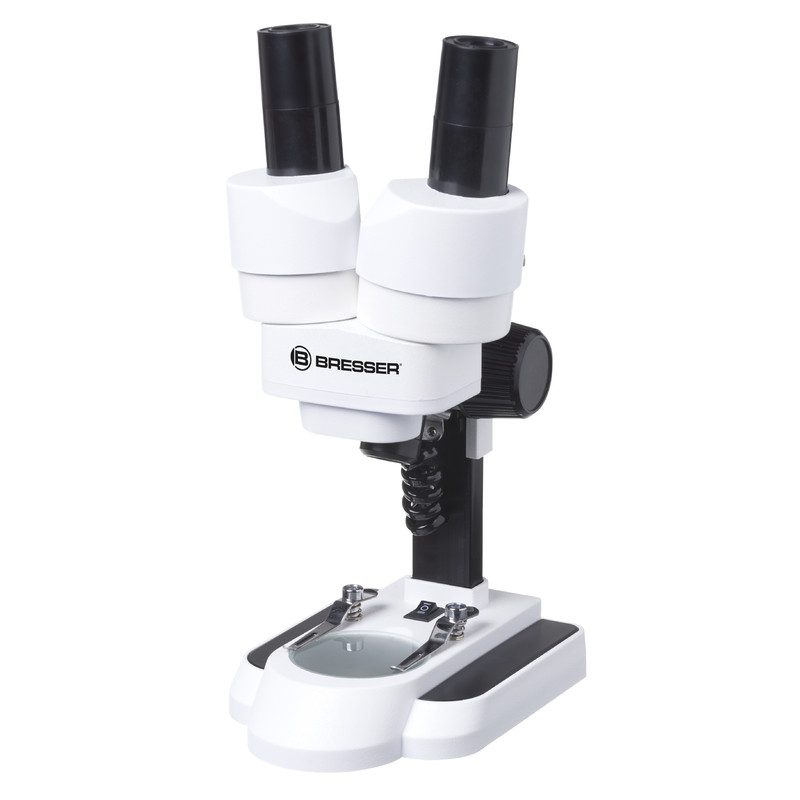 Bresser Junior Microscópio de luz refletida e luz transmitida 50x