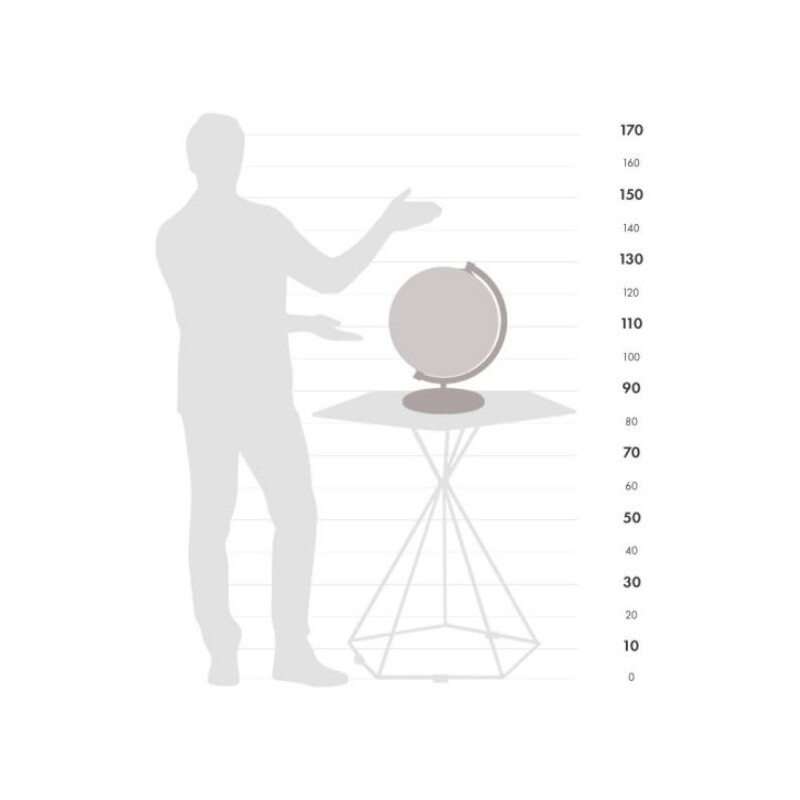 Zoffoli living Globo James Cook (abricó) 33cm