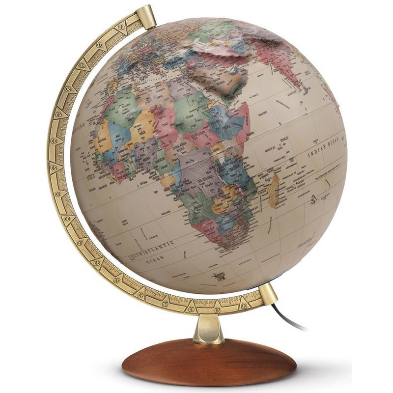 Räthgloben Globo em relêvo Antiguidade 30cm