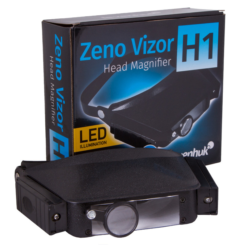 Levenhuk Lupa Zeno Vizor H1 lente de aumento com cinta de cabeça
