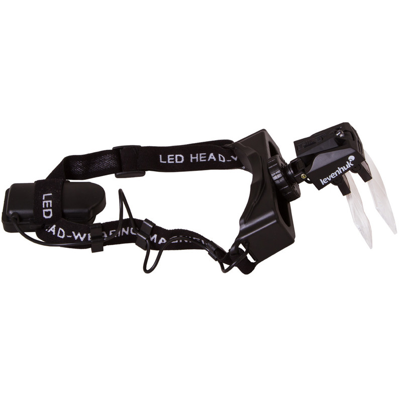 Levenhuk Lupa Zeno Vizor H4 lente de aumento com cinta de cabeça