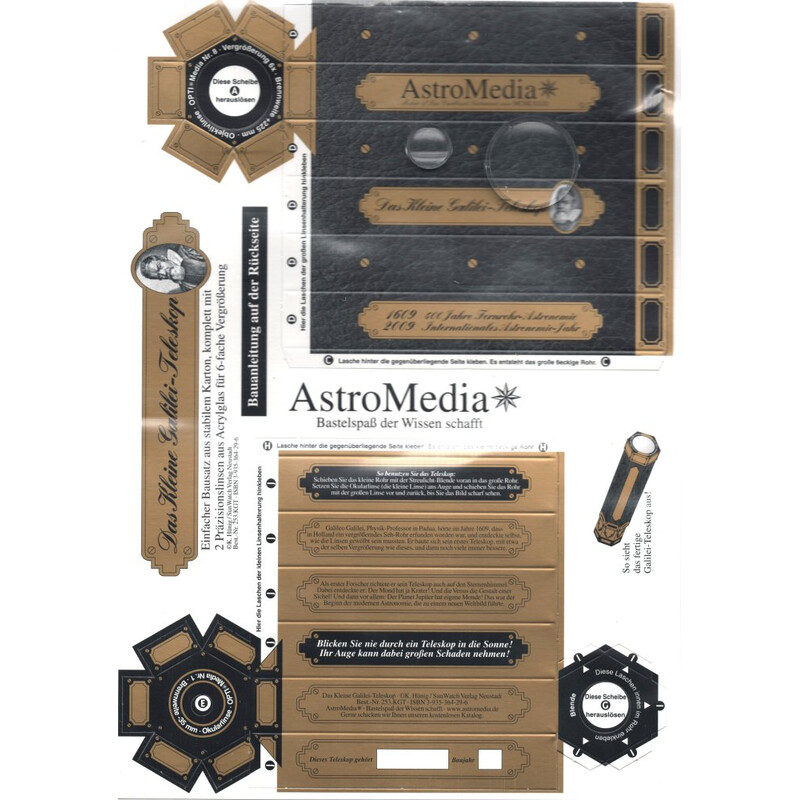 AstroMedia Kit sortimento Das kleine Galileo-Teleskop