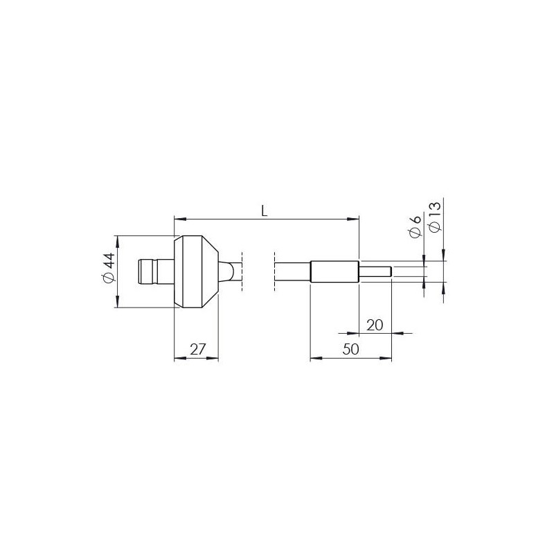 StarLight Opto-Electronics GLS1-450-4.5, 1 braço, comprimento do braço 450 mm, diâmetro ativo 4.5 mm