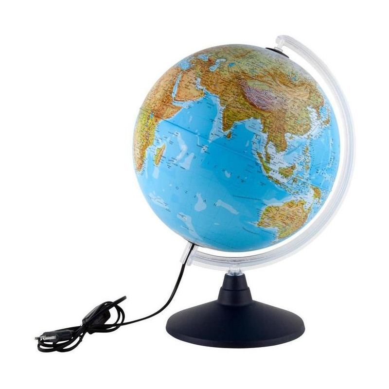 Idena Globo terrestre iluminado com cartografia de dupla imagem 30 cm