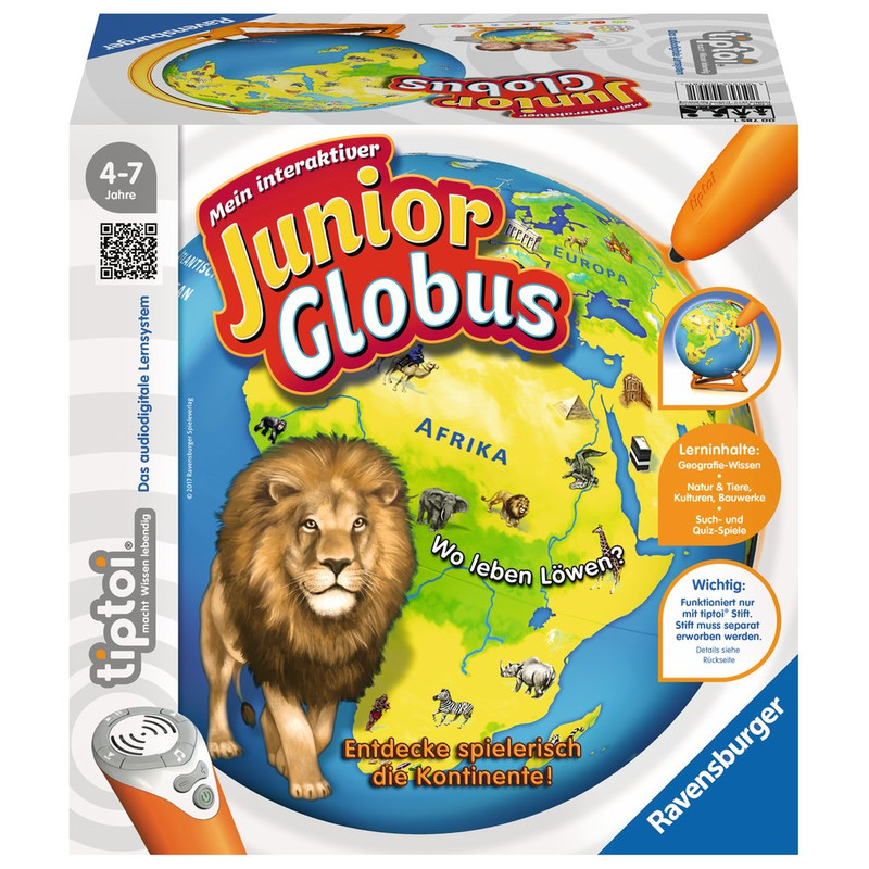 tiptoi Globos para crianças Globo interativo Junior 23cm