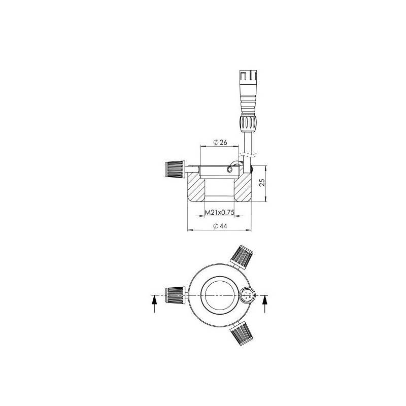 StarLight Opto-Electronics RL1-10-S4 PW, segment., pur-weiß (6.500 K), Ø 20mm
