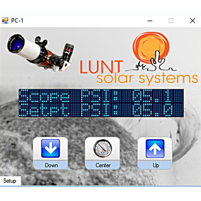 Lunt Solar Systems <p>Comando do sintonizador de pressão PC-USB