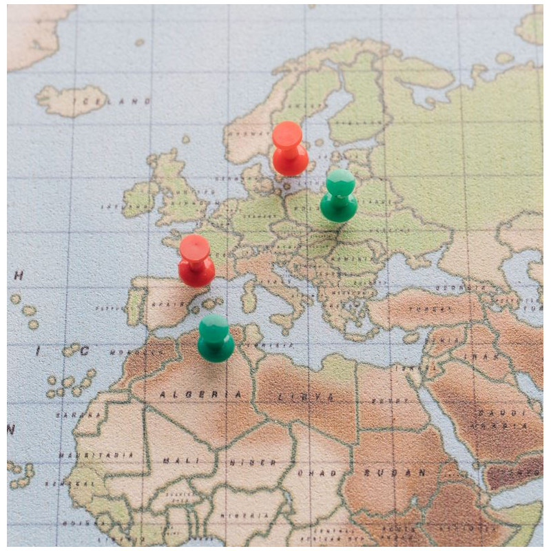 Miss Wood Mapa de Madeira Aguarela Físico L