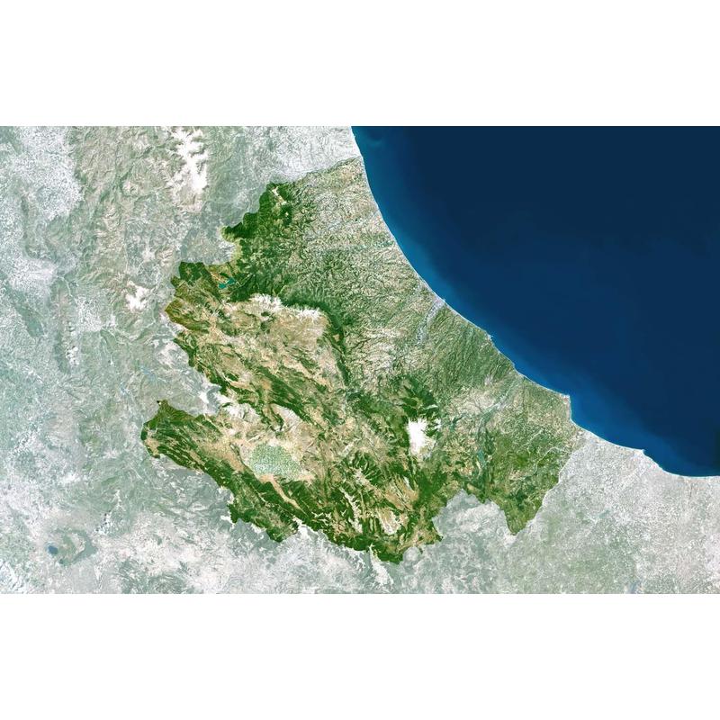 Planet Observer Mapa regional região Abruzzo