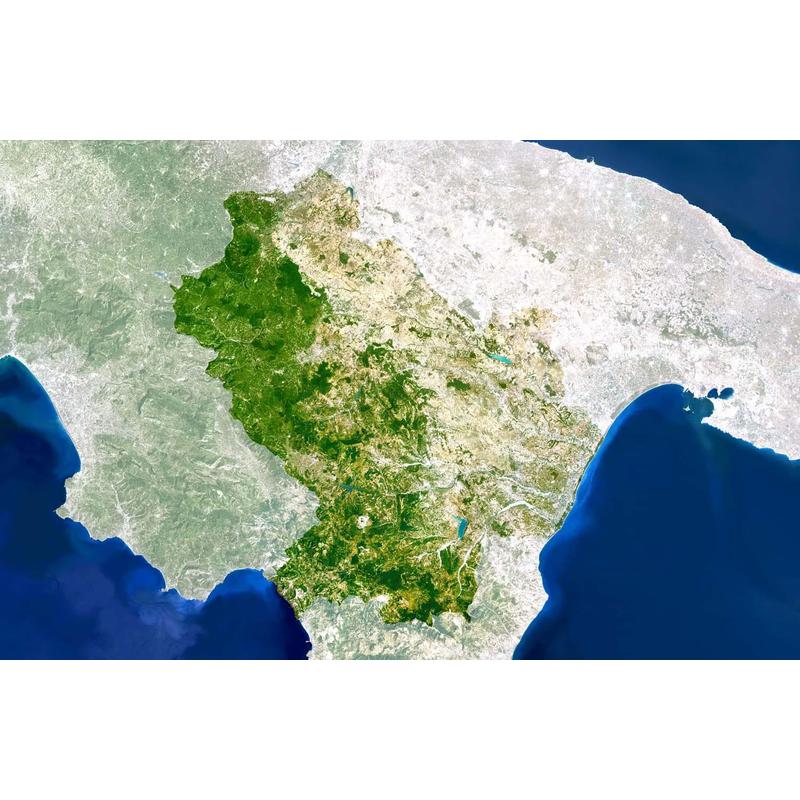Planet Observer Mapa regional região Basilikata