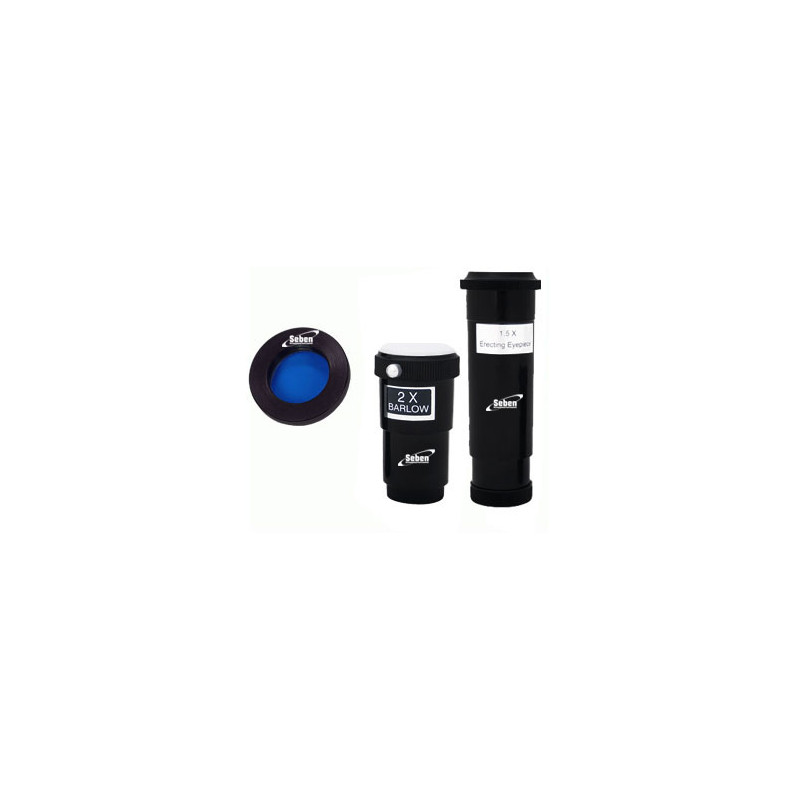 Seben Telescópio Refletor 76-900 EQ2 + Adaptador de Smartphone DKA5 + Acessórios