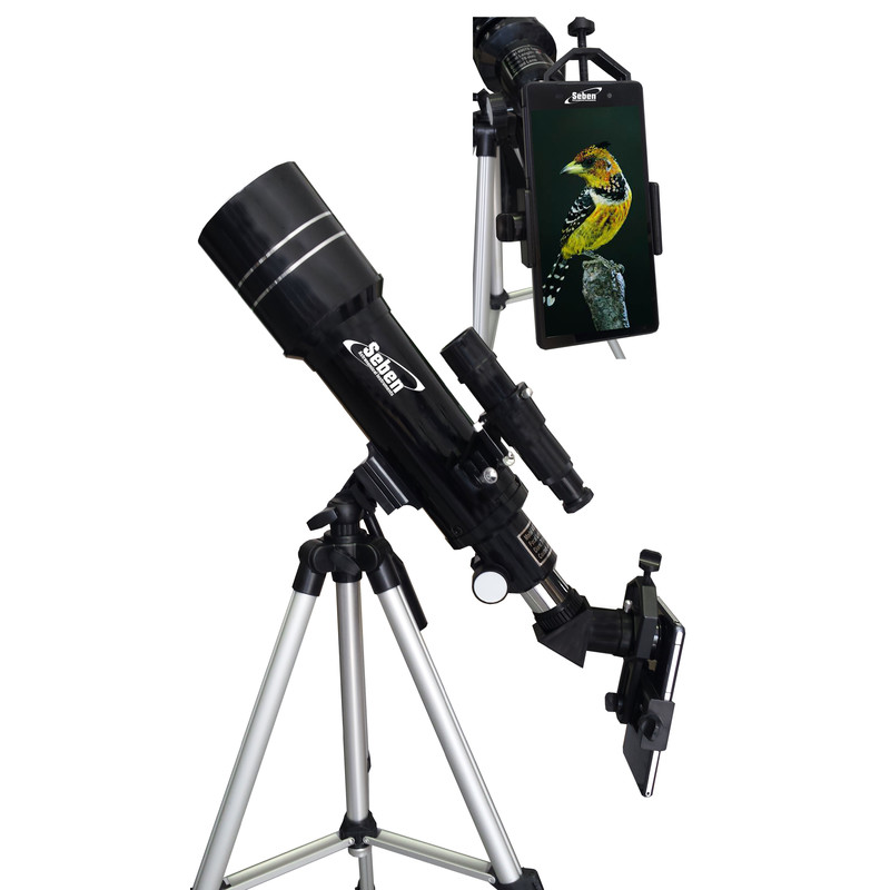 Orbinar Telescópio de viagem 400/70 + Mochila + Adaptador de Smartphone DKA5