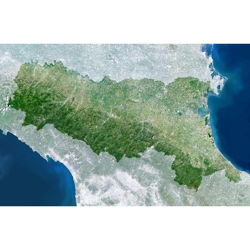 Planet Observer Mapa regional região Emilia-Romagna