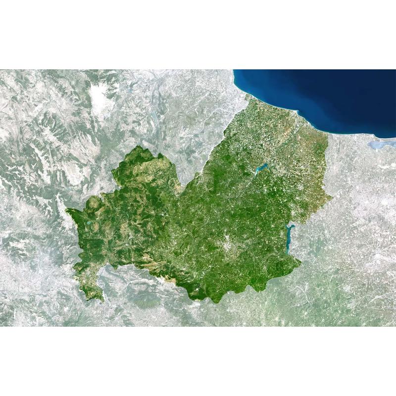 Planet Observer Mapa regional região Molise