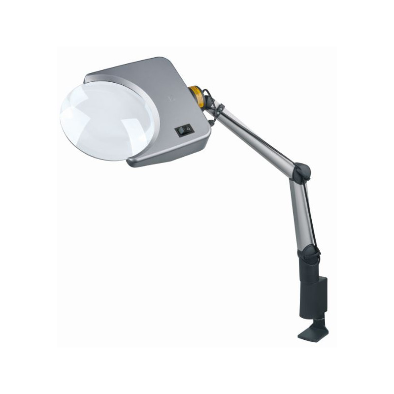Schweizer Lupa Lâmpada de ampliação Tech-Line LED Bifo 4500K, 1,75x/4X Ø202/40mm, bifocal, Plano-convexa